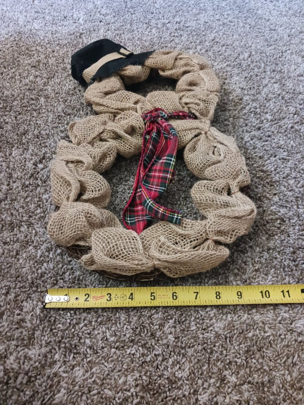 New Christmas Snowman wreath decor - Picture 2 of 4